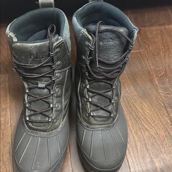 L.L. Bean Men's Dark Gray Rain & Snow Storm Chaser - Picture 1 of 3